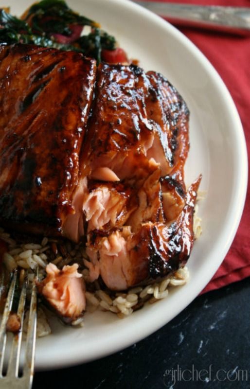 Salmon-Honey Teriyaki