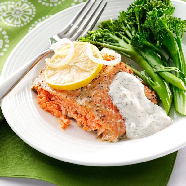 Salmon with Creamy Dill Sauce