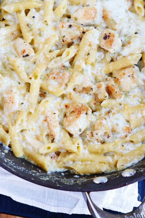 Salsa Verde Chicken Pasta