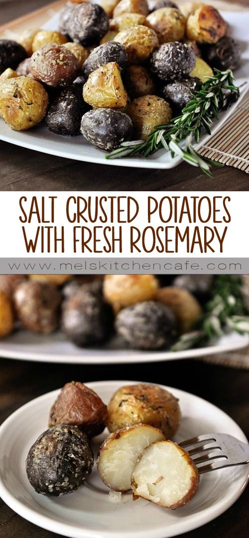 Salt Crusted Potatoes with Fresh Rosemary