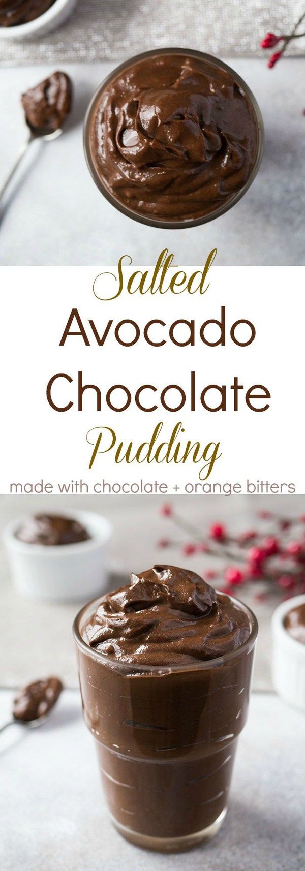 Salted Avocado Chocolate Pudding