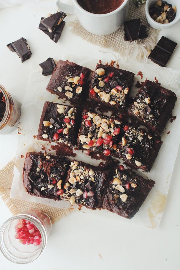 Salted Caramel Almond Butter Brownies