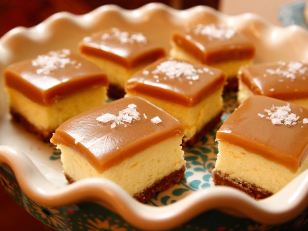 Salted Caramel Cheesecake Squares