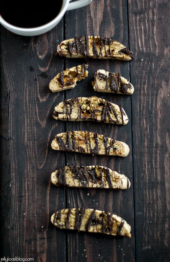 Salted Caramel Chocolate Biscotti