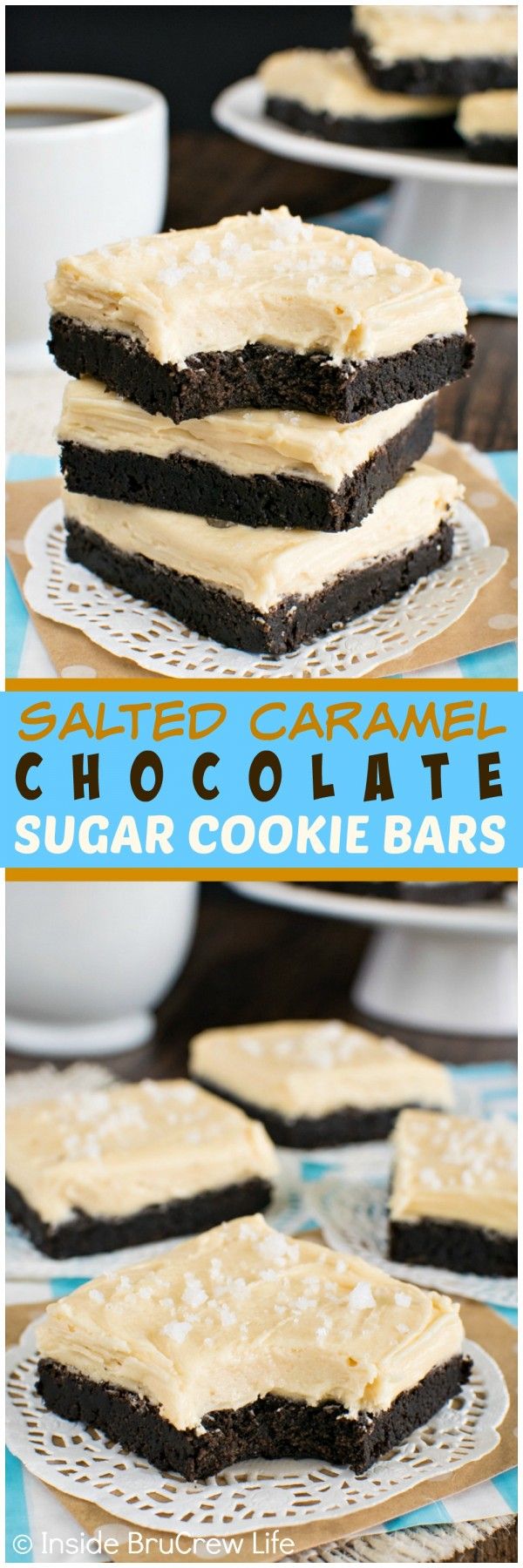 Salted Caramel Chocolate Sugar Cookie Bars