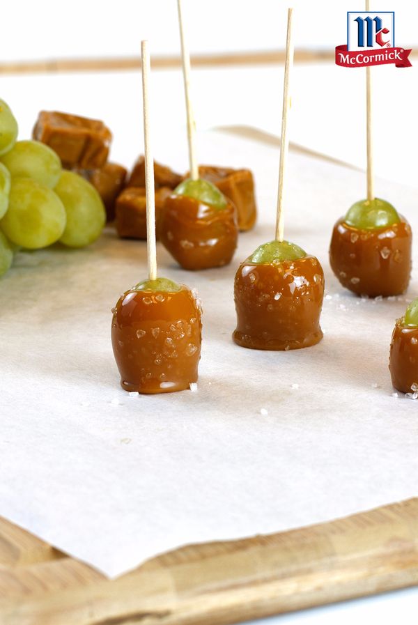 Salted Caramel Dipped Grapes