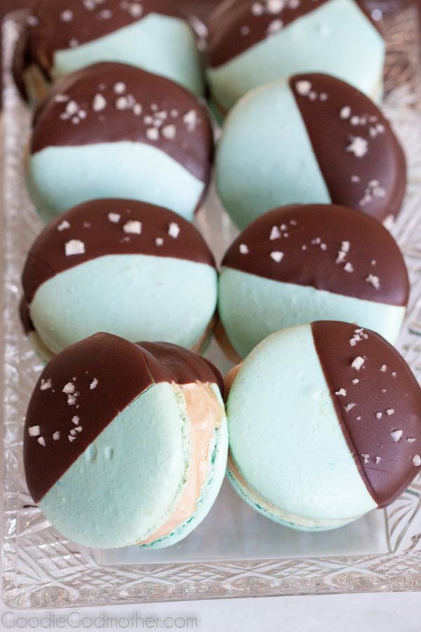 Salted Caramel Ice Cream Macarons