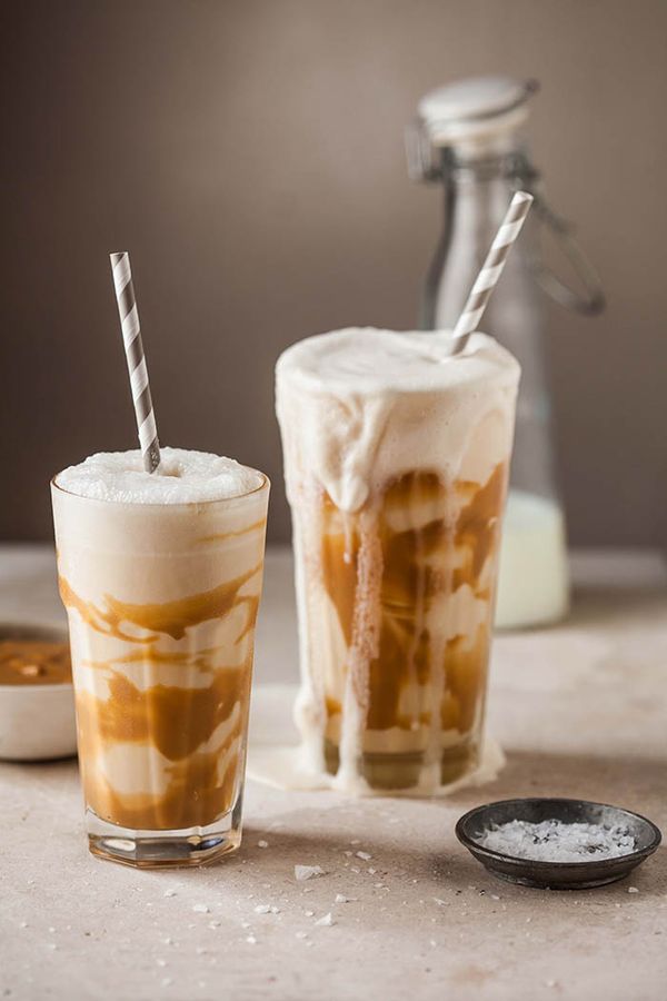 Salted caramel milkshake