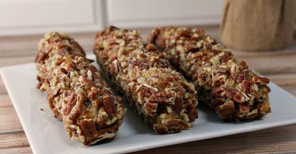 Salted Caramel Pecan Log