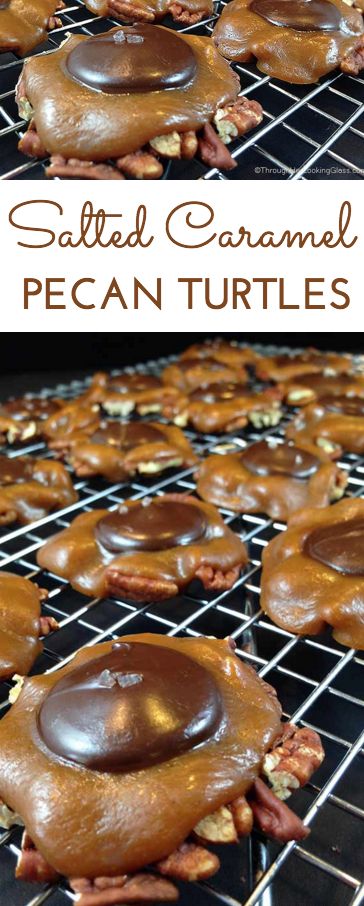 Salted Caramel Pecan Turtles