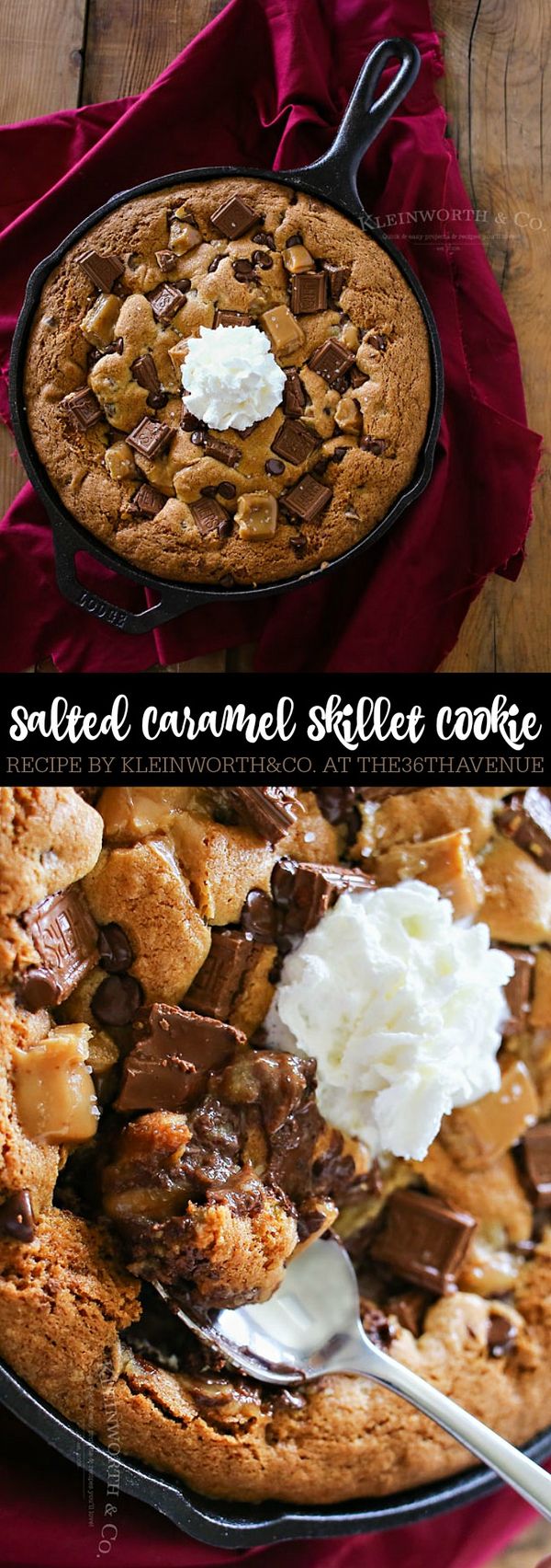 Salted Caramel Skillet Cookie