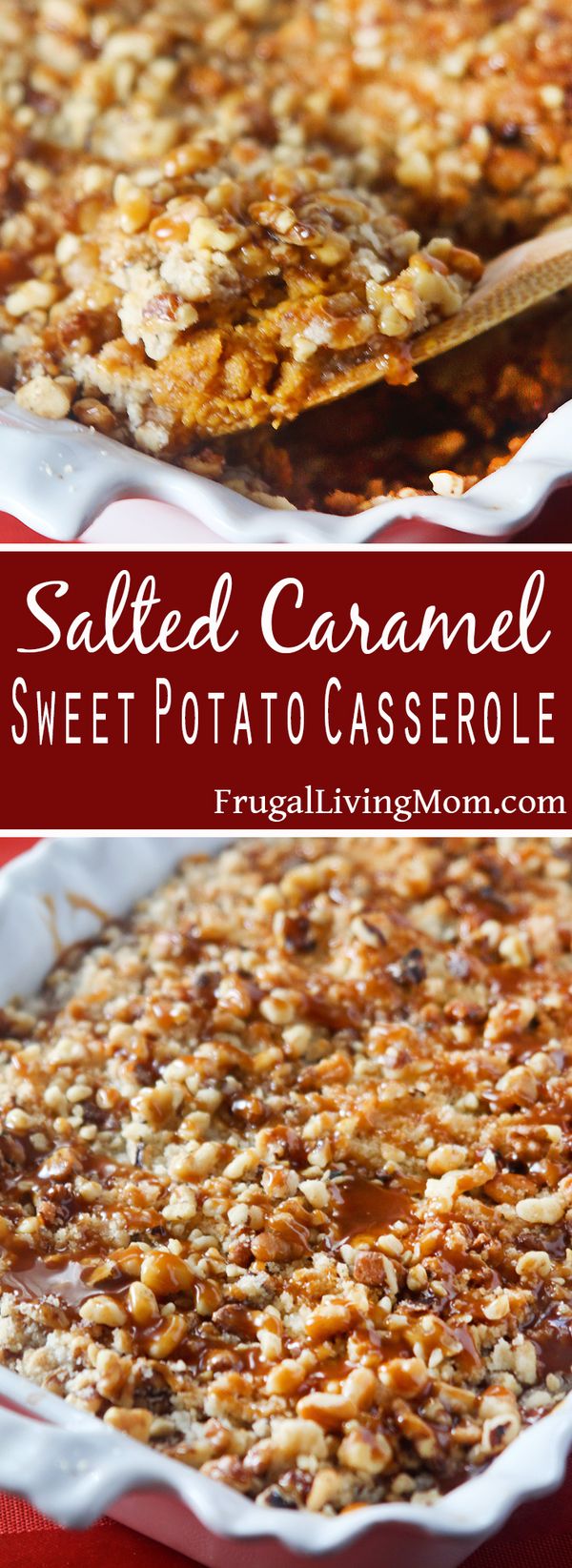 Salted Caramel Sweet Potato Casserole