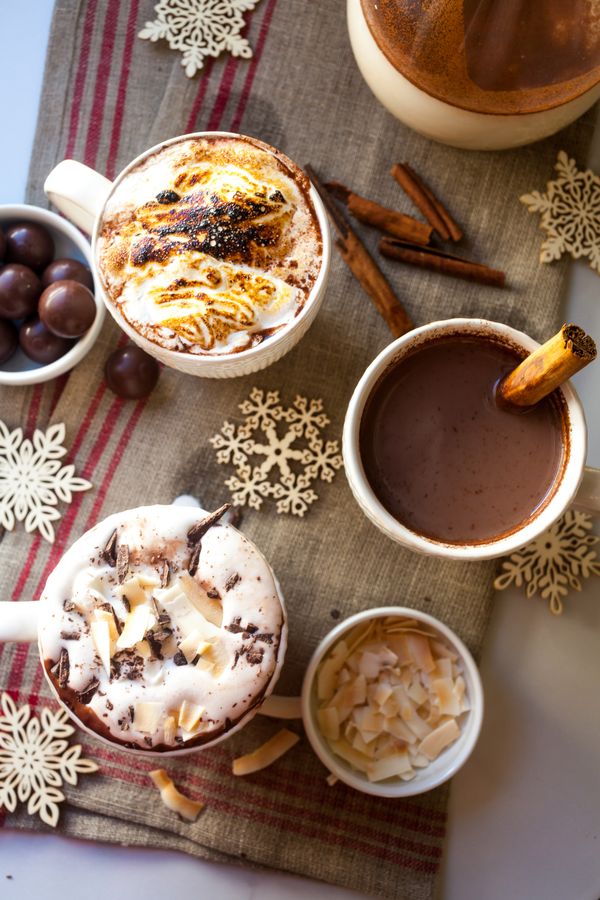 Salted Dark Chocolate Truffle & Toasted Marshmallow Hot Chocolate