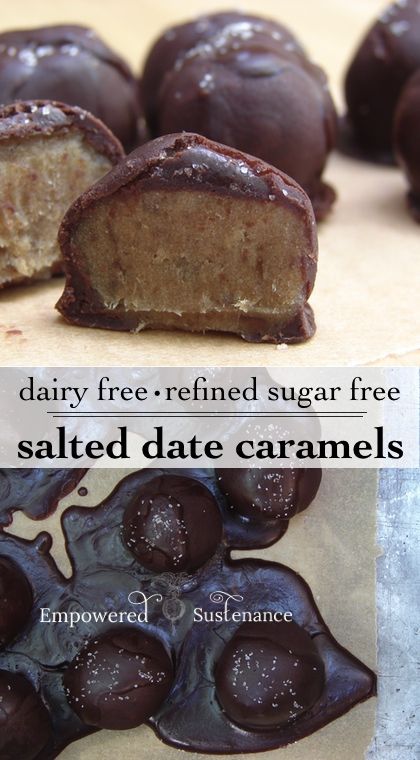 Salted Date Caramels