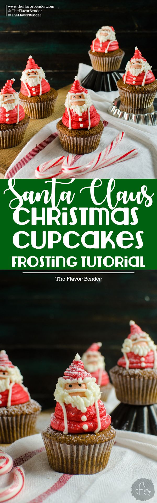 Santa Claus Cupcakes - Santa Claus Frosting Decorating tutorial