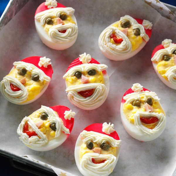 Santa Deviled Eggs