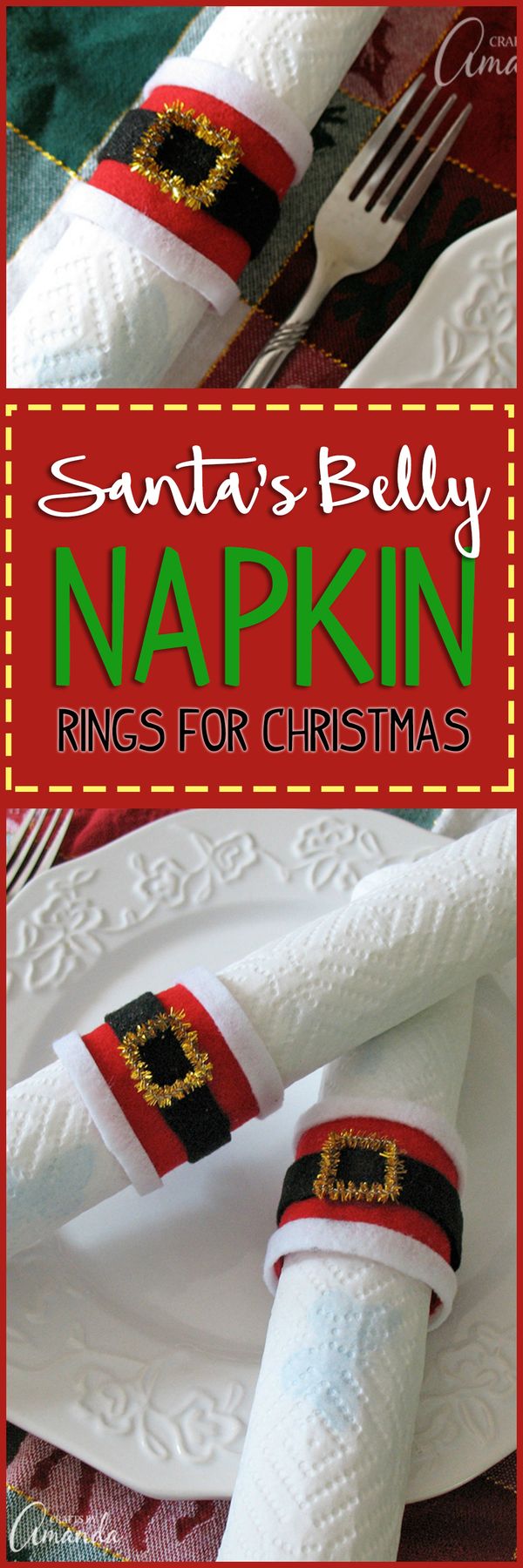 Santa's Belly Napkin Rings