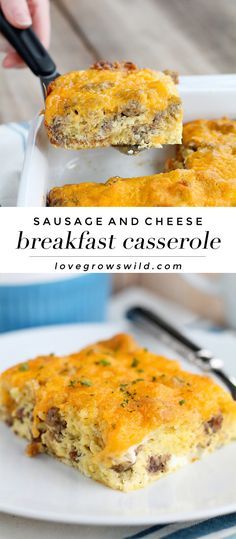 Sausage and Cheese Breakfast Casserole