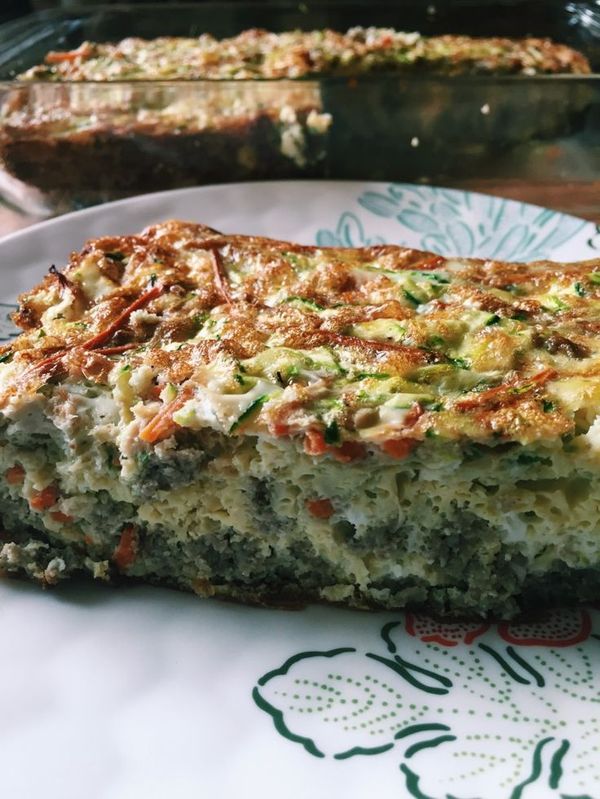 Sausage, Carrot & Zucchini Breakfast Casserole