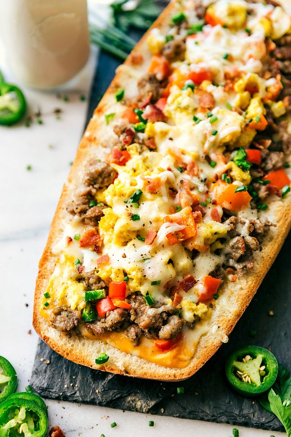 Sausage Stuffed French Bread Boats