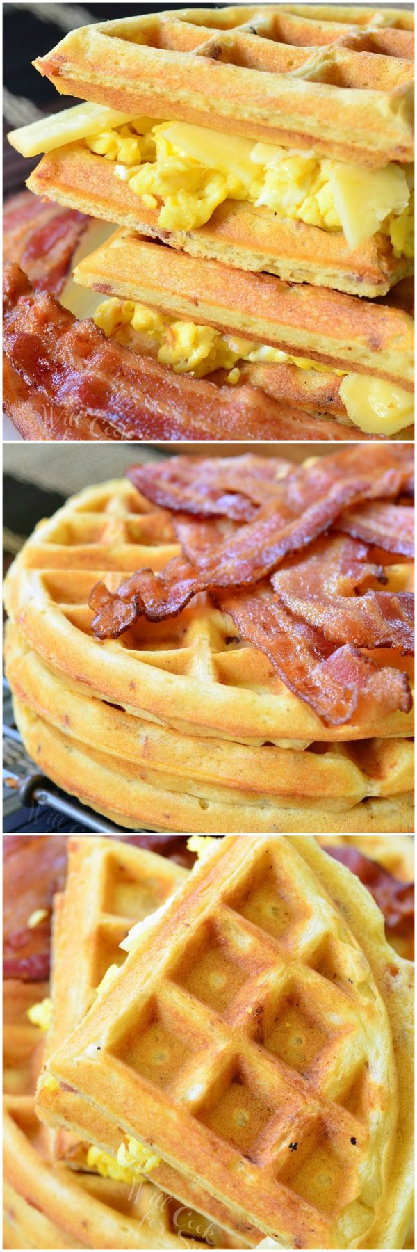 Savory Bacon Waffles