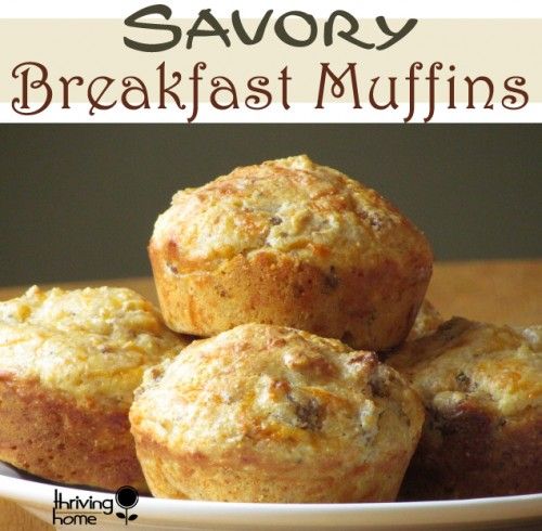 Savory Breakfast Muffins (Freezer Meal