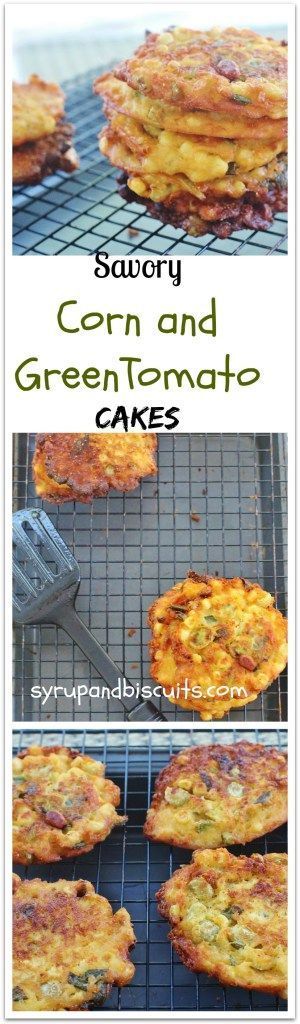 Savory Corn and Green Tomato Cakes