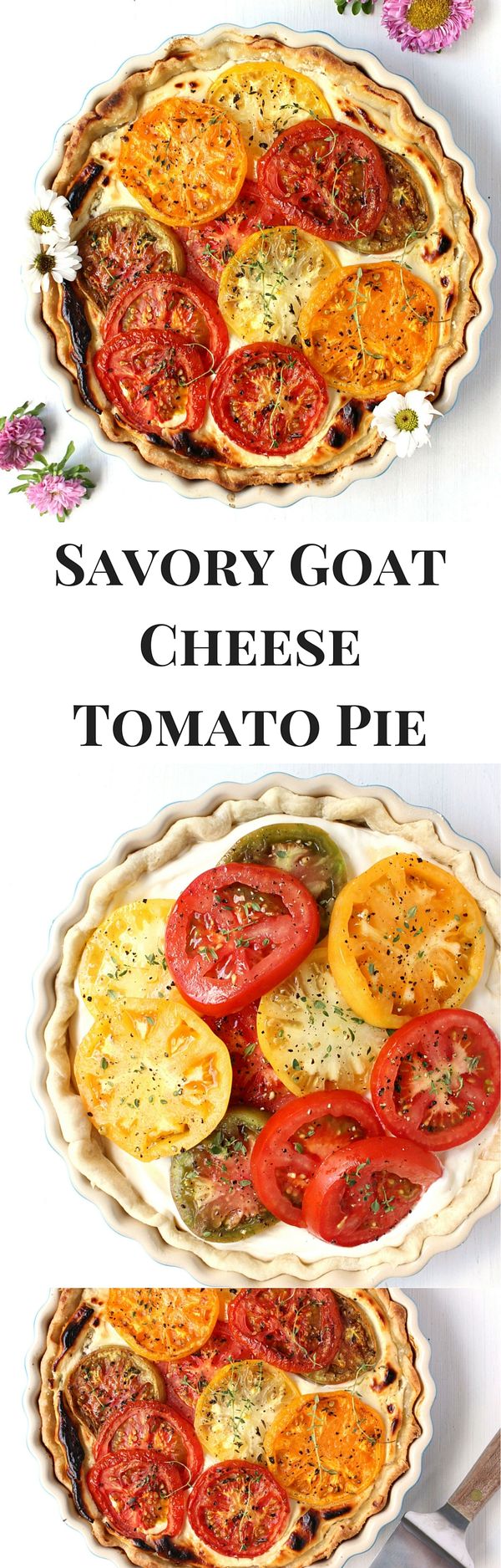 Savory Goat Cheese Tomato Pie