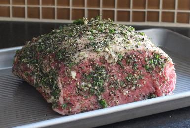 Savory Herb Sirloin Tip Roast with Rosemary and Thyme