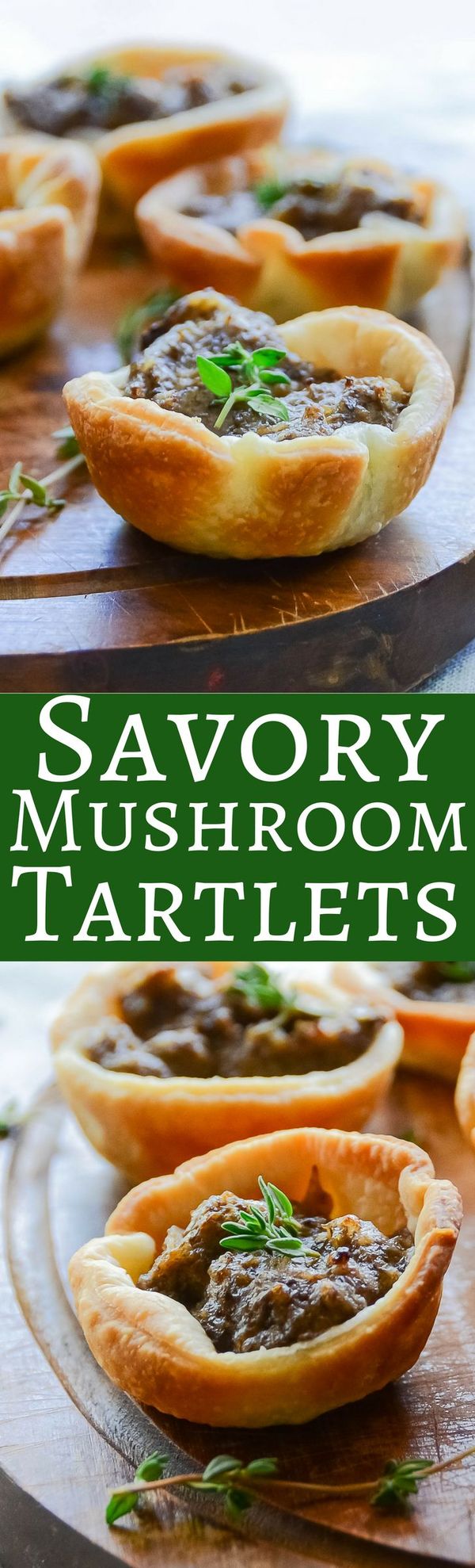 Savory mushroom tartlets