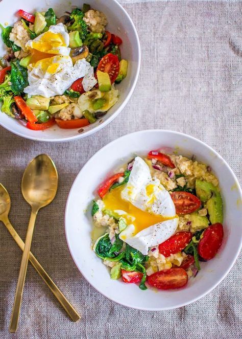 Savory Oatmeal Breakfast Bowls