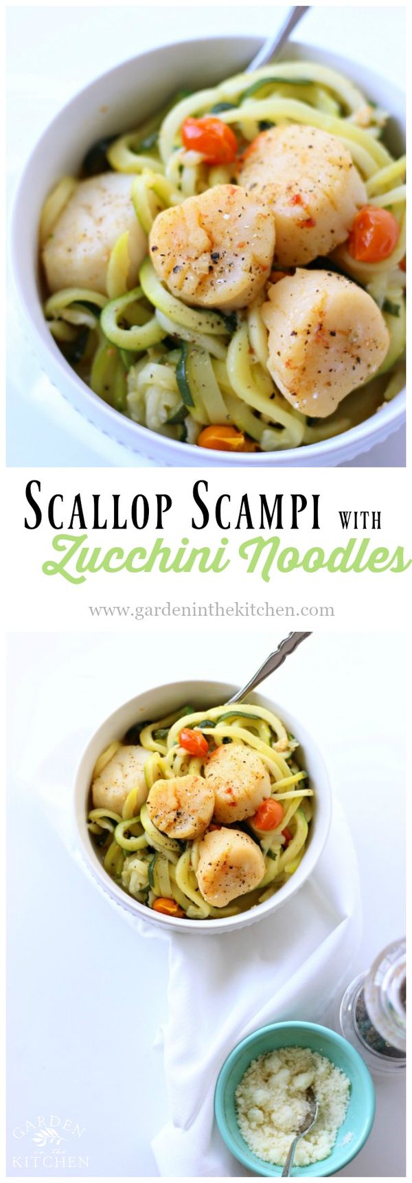 Scallop Scampi with Zucchini Noodles