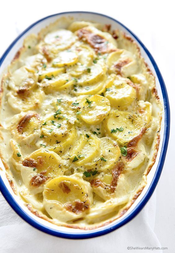 Scalloped Potatoes Recipe with Leeks and Thyme