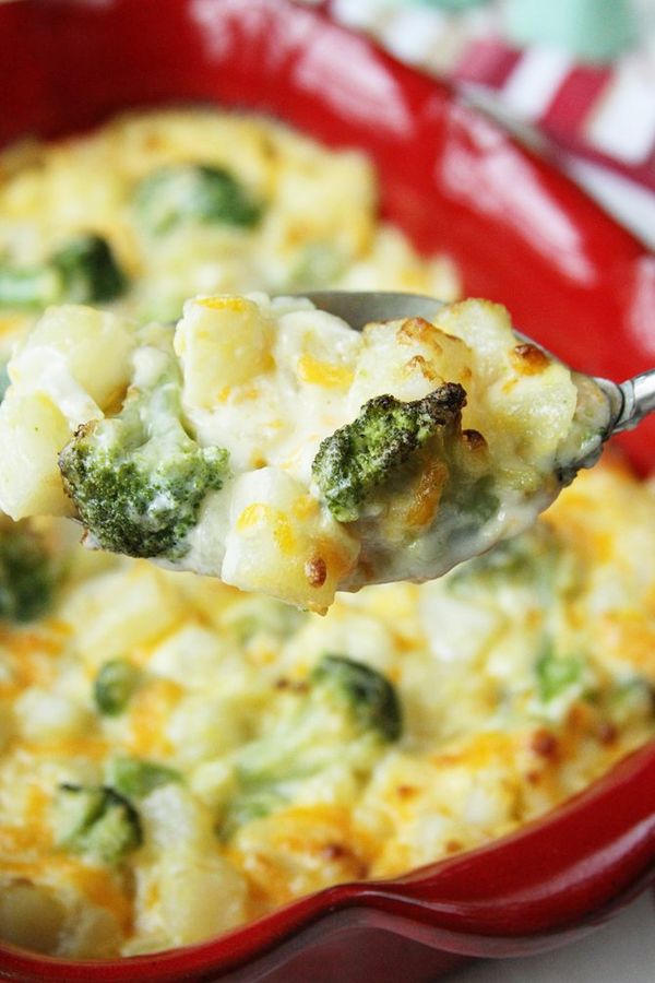 Scalloped Potatoes with Broccoli