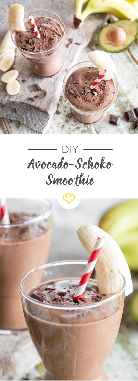 Schokolade zum Frühstück: Avocado-Schoko-Smoothie