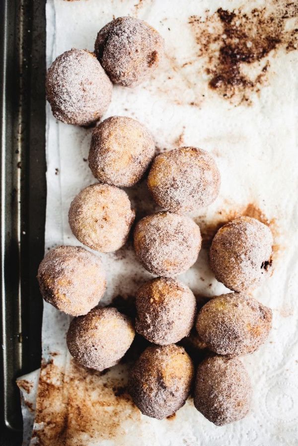 Sea Salt Caramel Brioche Doughnuts