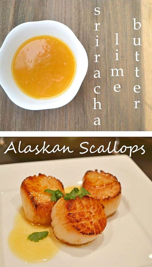 Seared Scallops with Sriracha-Lime Butter