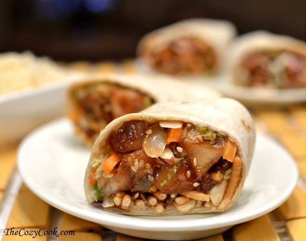 Sesame Chicken Wraps