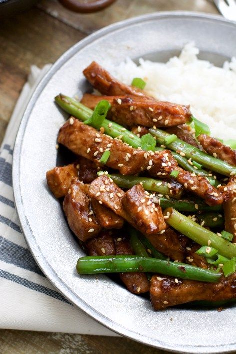 Sesame Pork and Green Beans