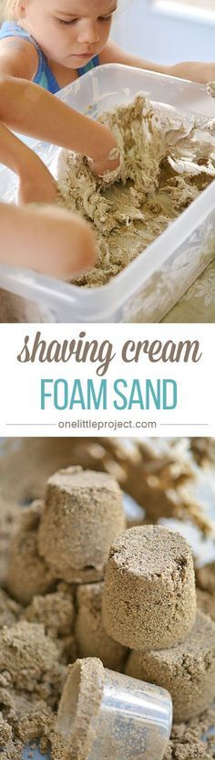 Shaving Cream Foam Sand