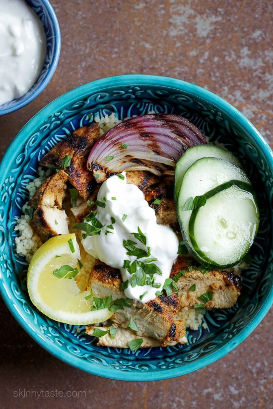 Shawarma-Spiced Grilled Chicken with Garlic Yogurt Sauce