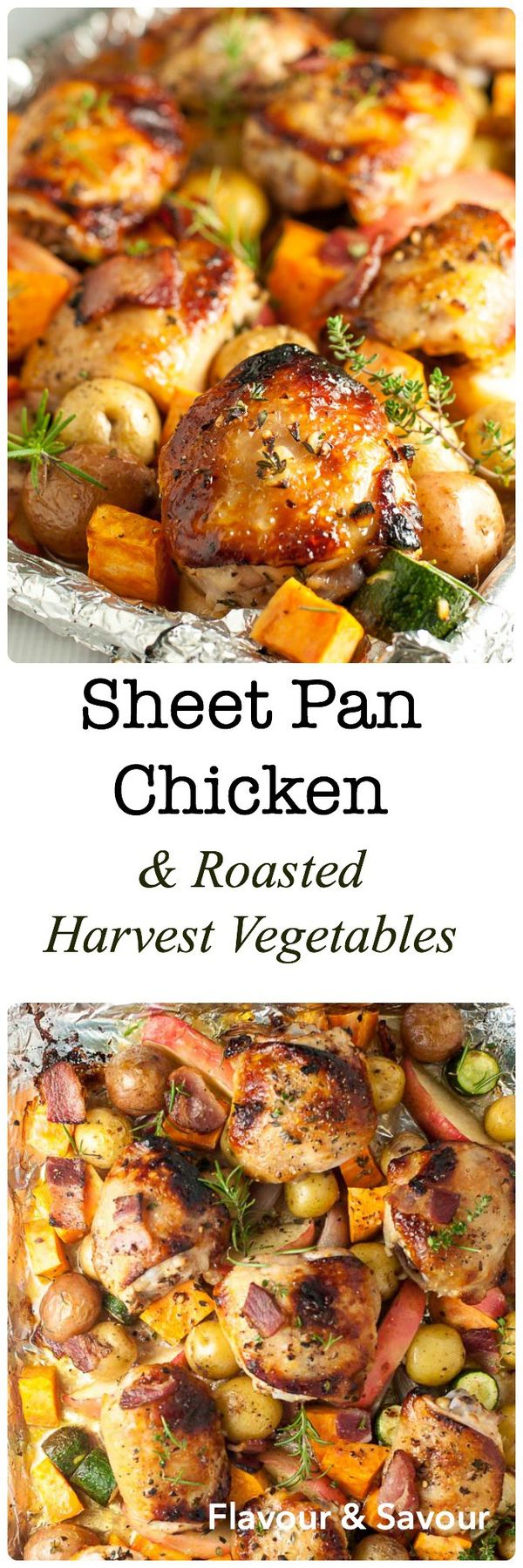 Sheet Pan Chicken and Roasted Harvest Vegetables