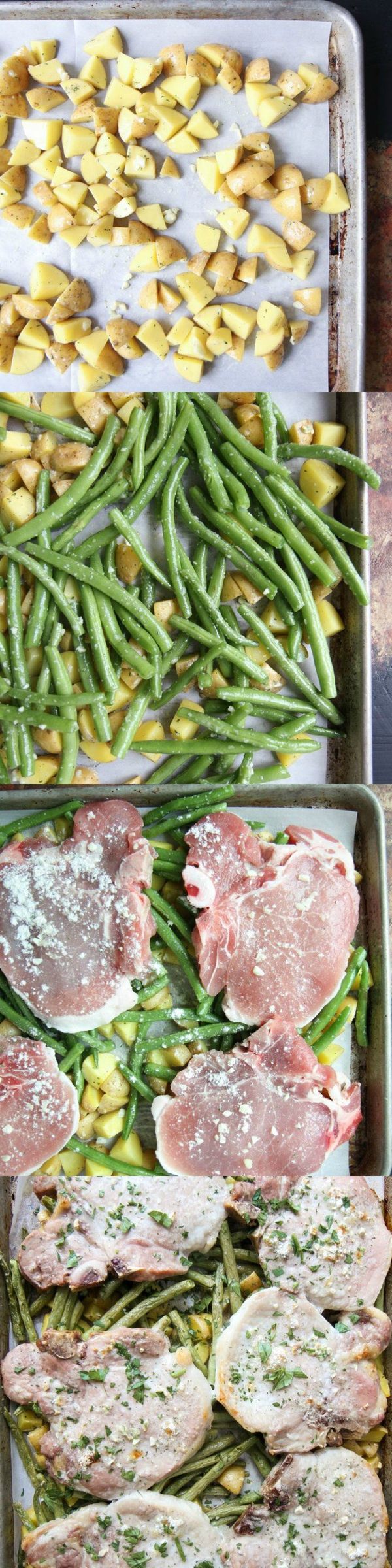 Sheet Pan Ranch Chops and Veggies