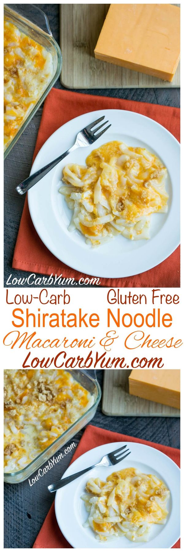 Shirataki Noodle Macaroni and Cheese