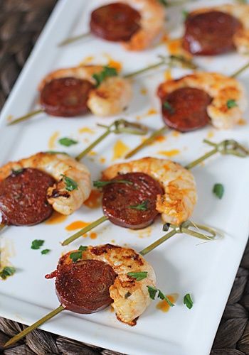 Shrimp and Spanish Chorizo Bites makes about 30 bites