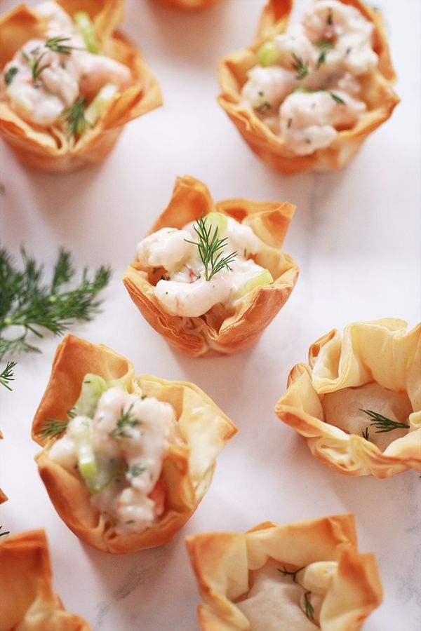 Shrimp Salad Phyllo Bites