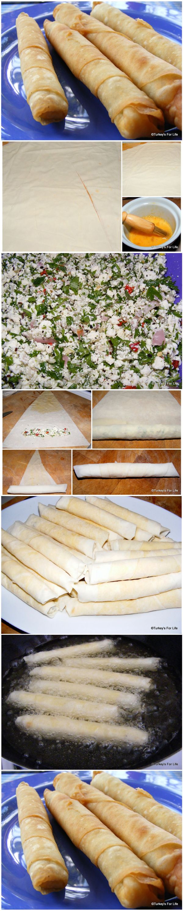 Sigara Böreği (Turkish Cheese Rolls