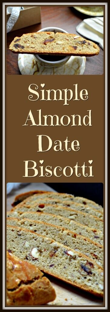 Simple Almond Date Biscotti