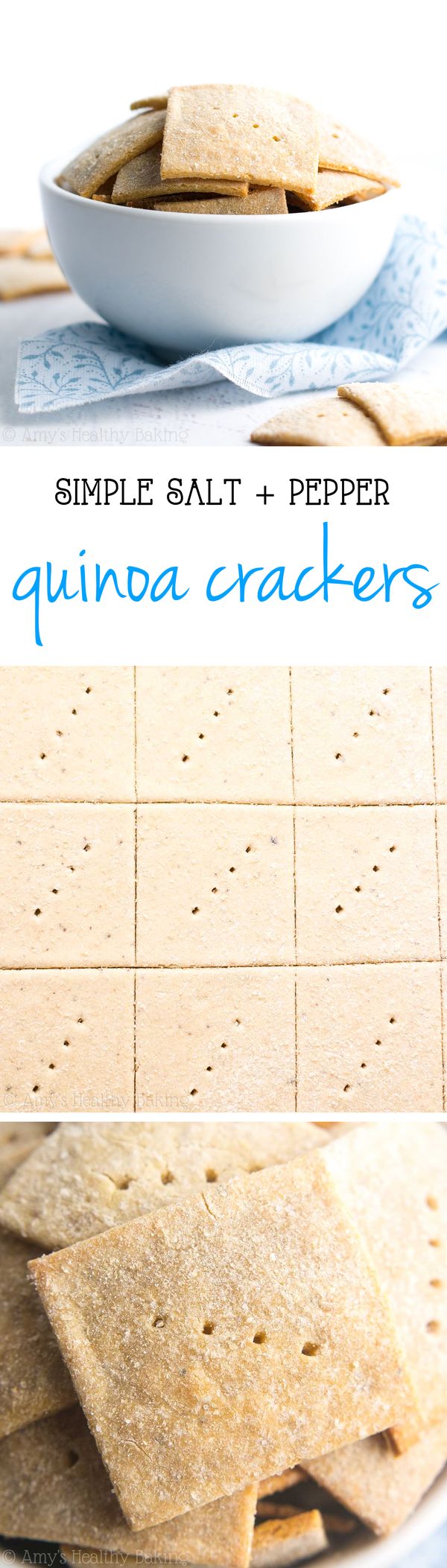 Simple Salt & Pepper Quinoa Crackers