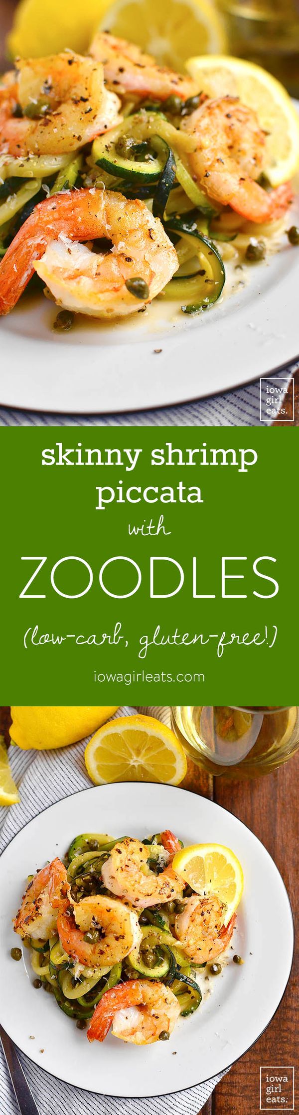 Simple Shrimp Piccata with Zoodles